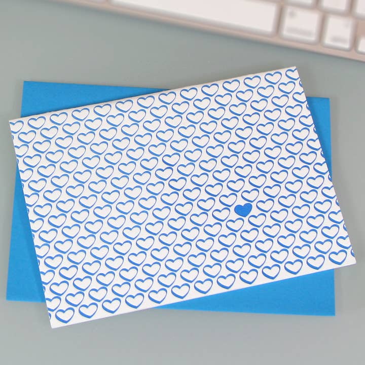 Carte de remerciement Coeur Re-sil-ient pour la vente par Sky of Blue Cards