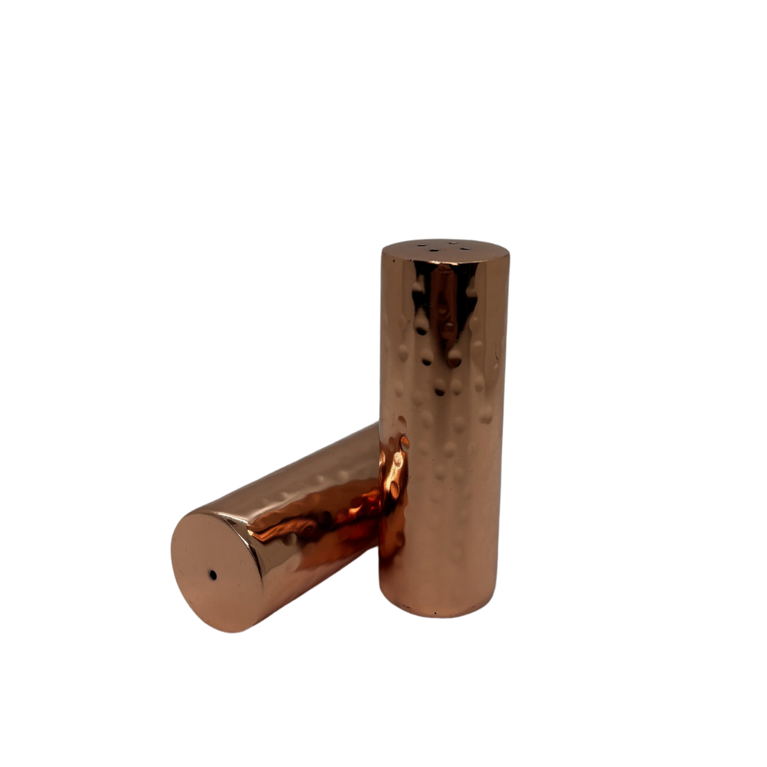Butte Copper Company - Wholesale Salt & Pepper Shaker Set - Shiny Copper Salt and Pepper Shakers1