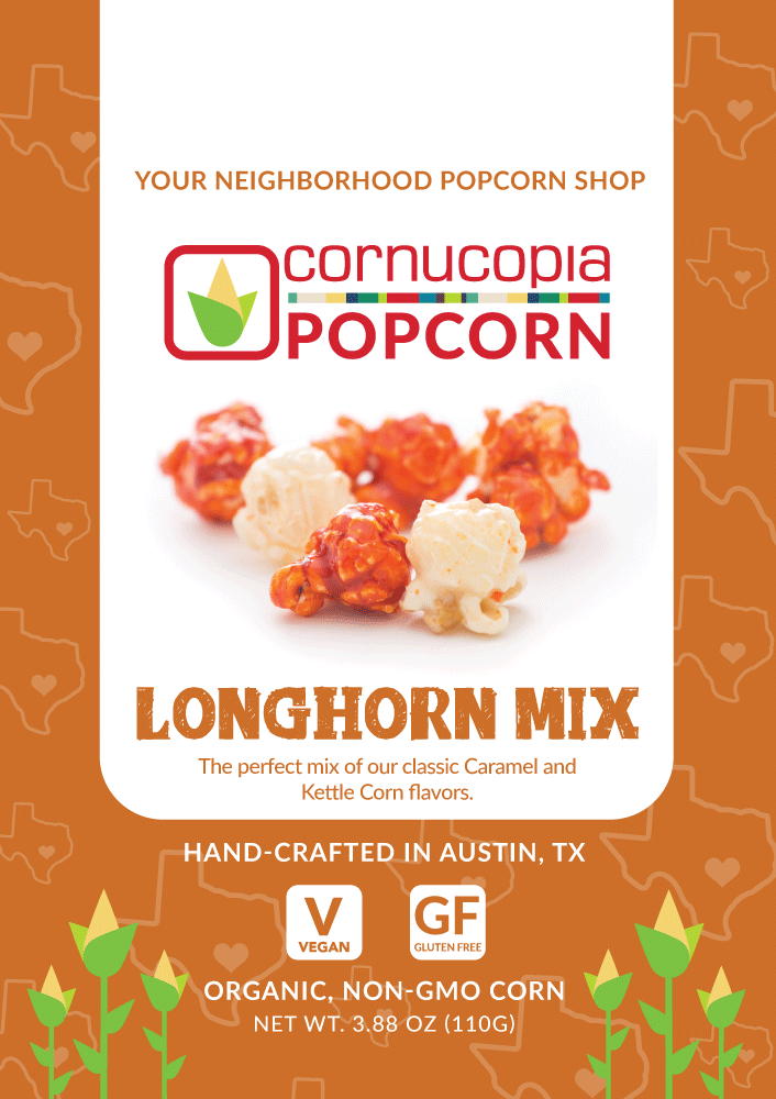 Cornucopia Popcorn - Wholesale Popcorn - Texas 2-step Popcorn bundle- 50 bags of popcorn6