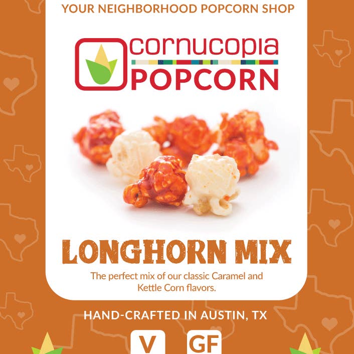 Cornucopia Popcorn - Wholesale Popcorn - Texas 2-step Popcorn bundle- 50 bags of popcorn6
