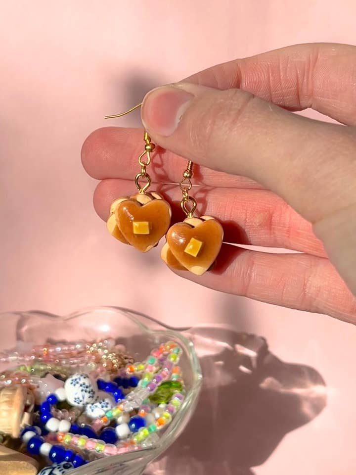 Pancake Stack Earrings for wholesale by Goobaclayco