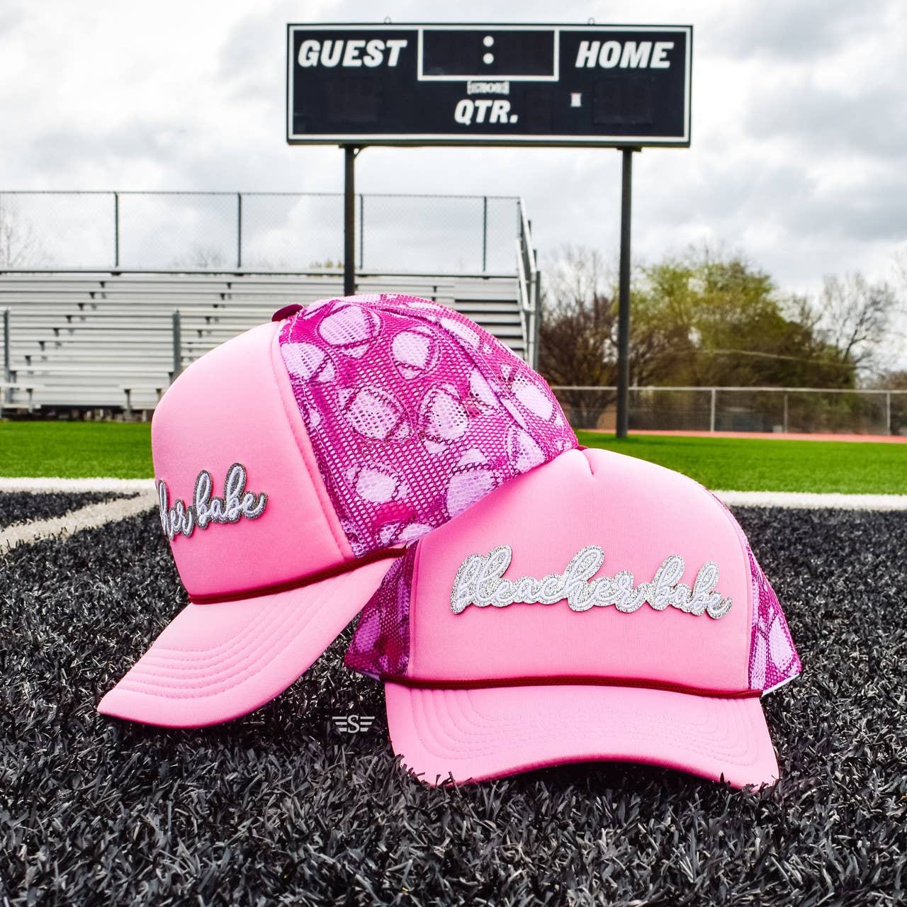 Flying S Company - Wholesale Baseball Cap - Women's - Bleacher Babe Printed Mesh Sport Trucker Cap12