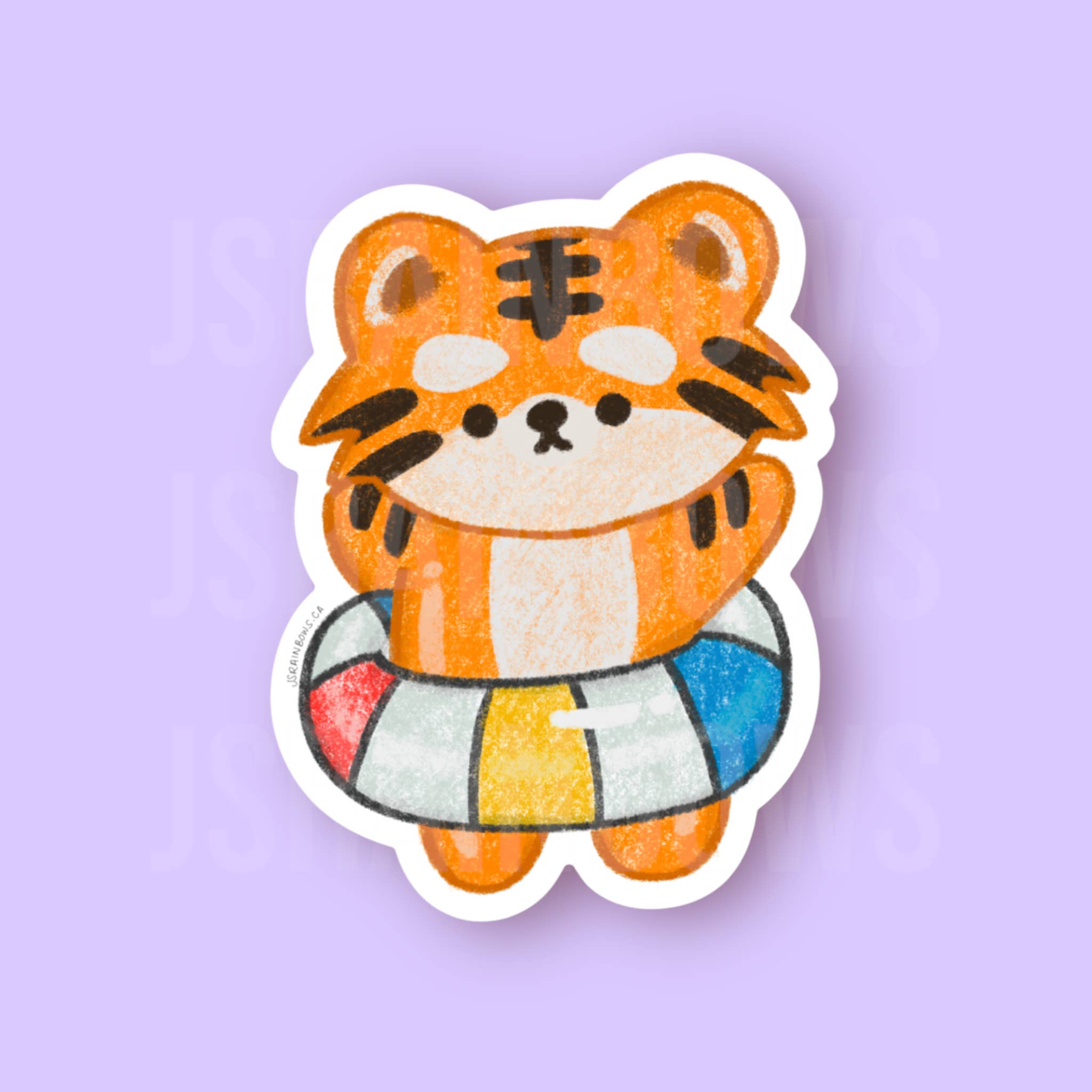 J’s Rainbows - Wholesale Sticker - Mochi The Tiger, Donut - Vinyl Die Cut Sticker