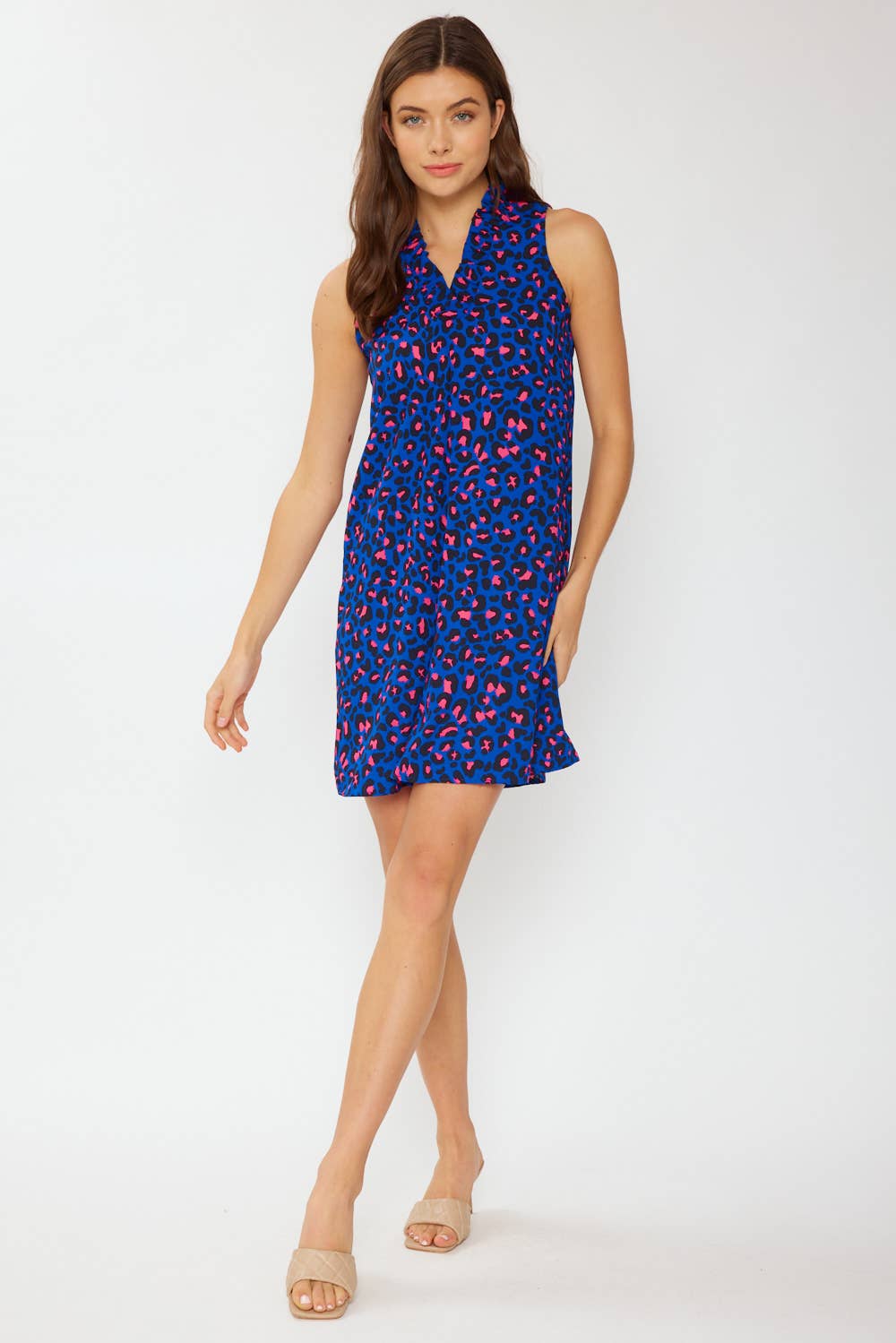 FSL Apparel – Vestido - Mulher por atacado – SD6433 - VESTIDO SEM MANGAS ESTAMPADO COM LEOPARDO4