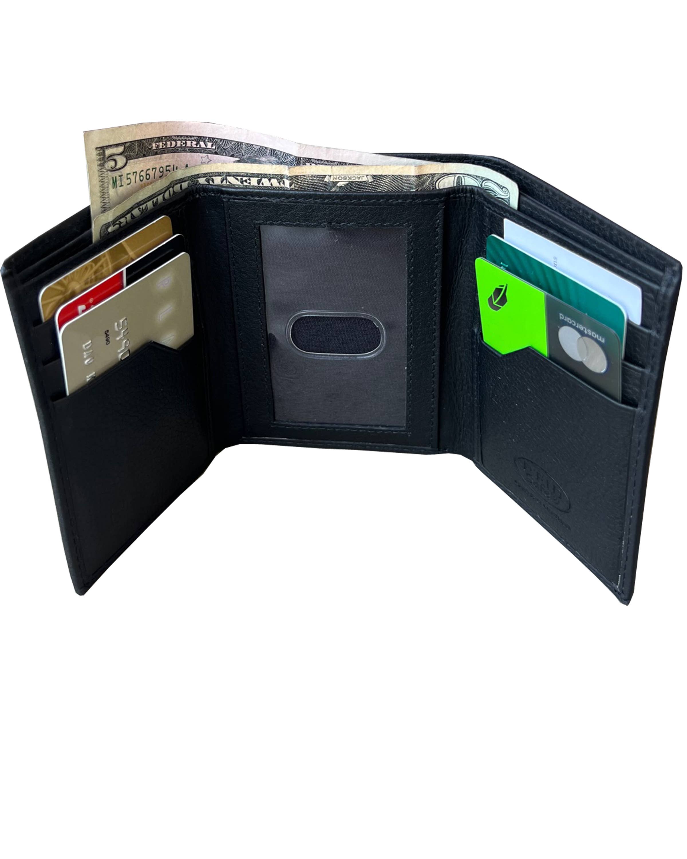 Roma Leathers, Inc. - Wholesale Wallet - Men's - 3126 RF * Cowhide leather tri-fold wallet2