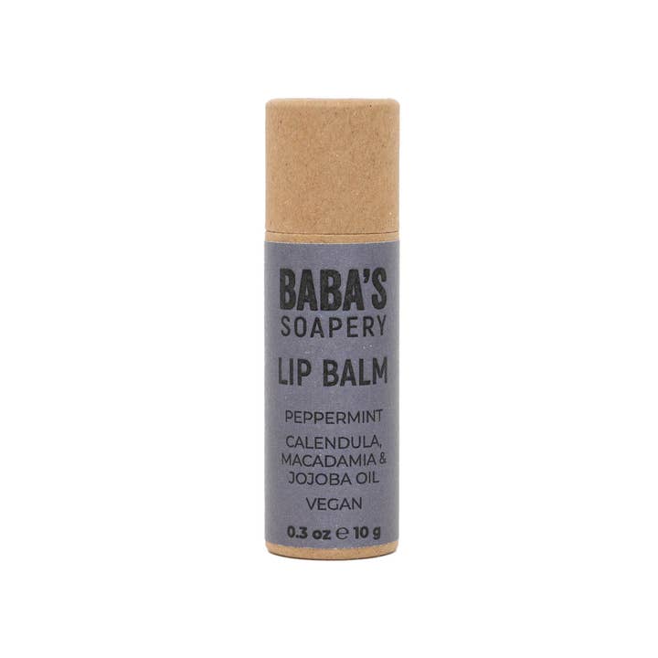 Lip Balm Peppermint for wholesale by Baba's Soapery