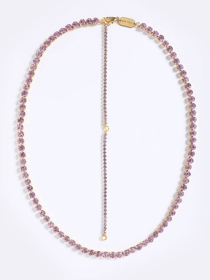 XL PURPLE GLO CRYSTAL CHAIN for wholesale by EMMA PILLS