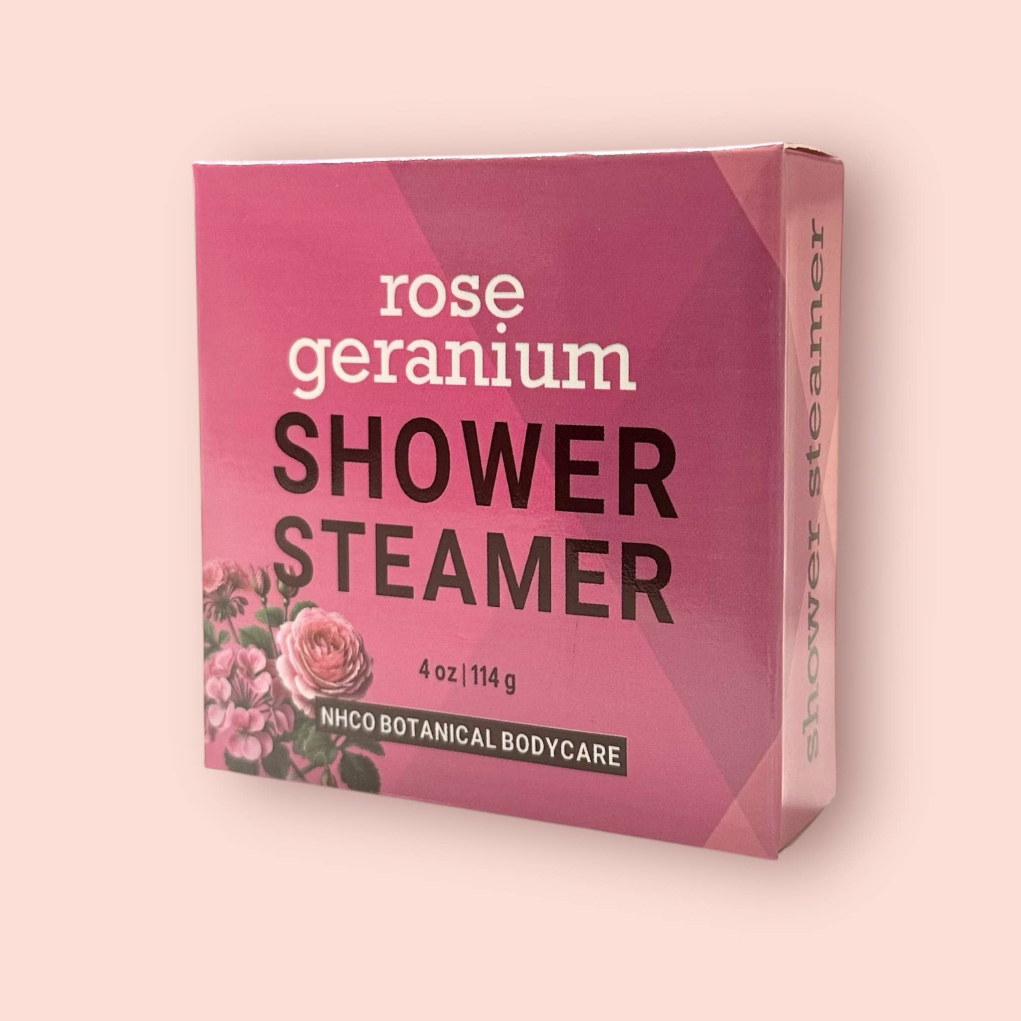 NHCO Botanical Bodycare - Wholesale Shower Steamer/Bomb - Rose Geranium Shower Steamer2