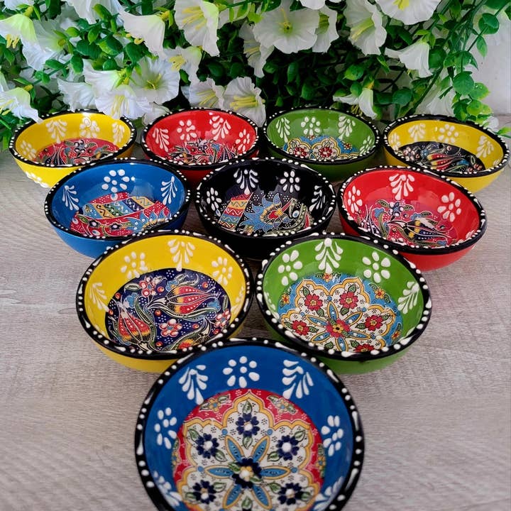 Mediterranean Collection - Wholesale Jewelry Dish - Turkish Dip & Trinket Bowl – Hand-Painted Ceramic1
