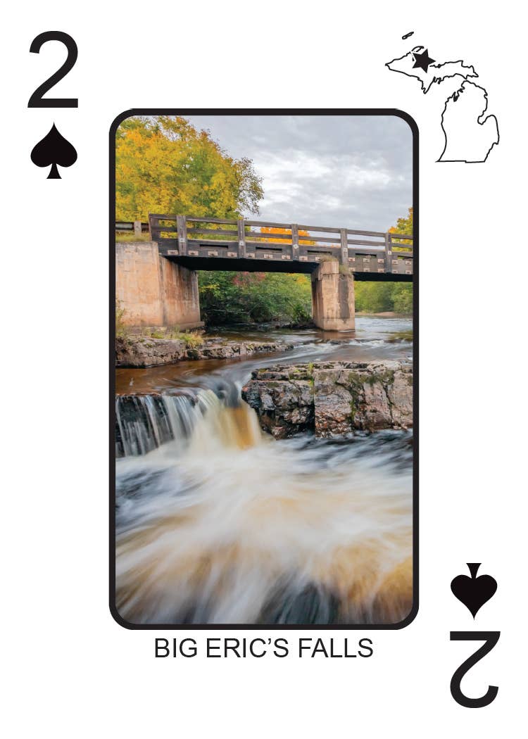 Phil Stagg Photography - Wholesale Playing Cards - WATERFALLS OF MICHIGAN - Playing Cards - Euchre Friendly3