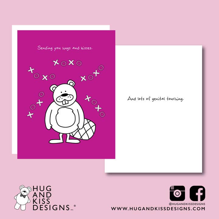 Hugs and Kisses Card for wholesale by Hug and Kiss Designs Inc.