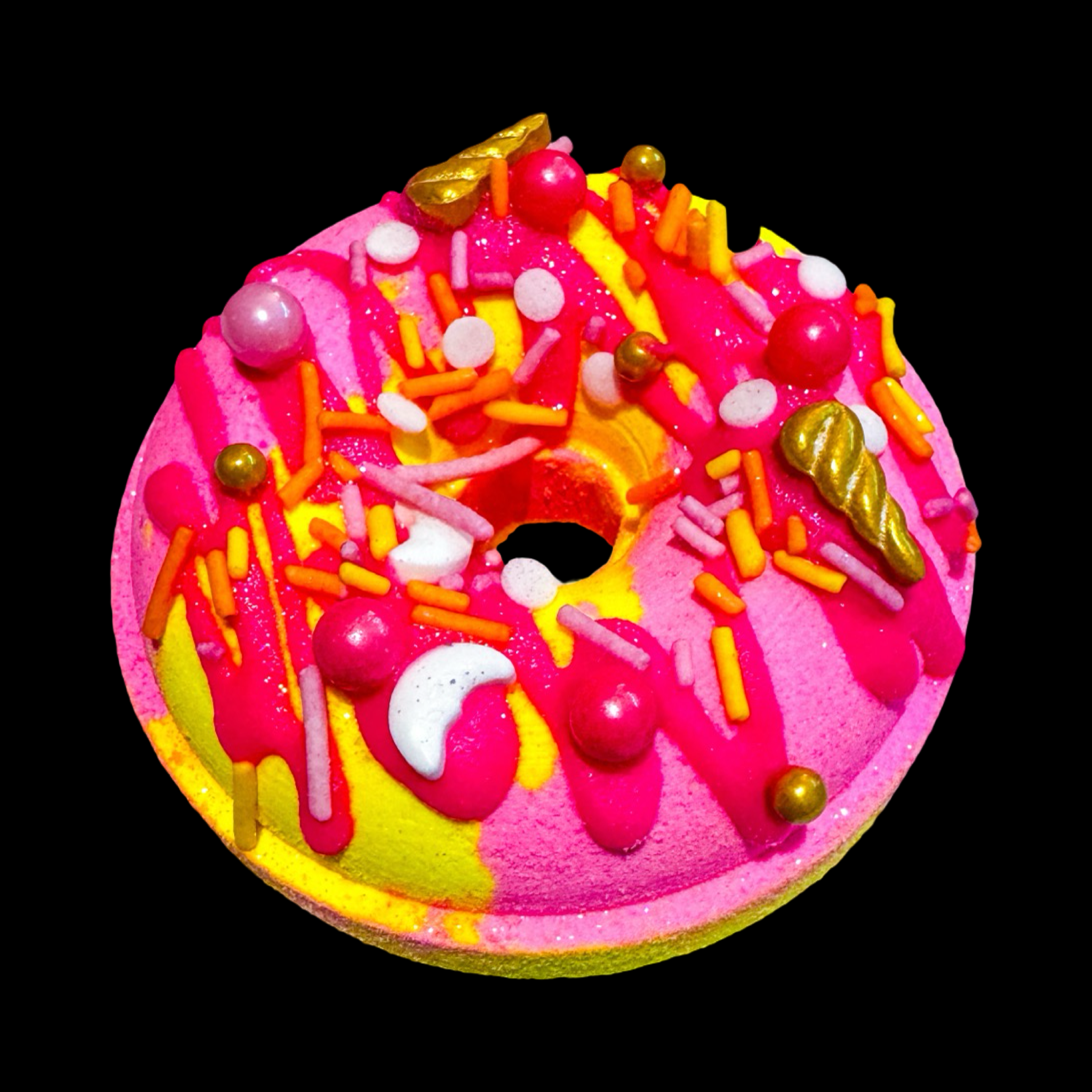 Phoenix Bath and Body - Wholesale Bath bomb/fizz - Donut Bath Bomb 🍩 - Mango Passionfruit Sorbet2