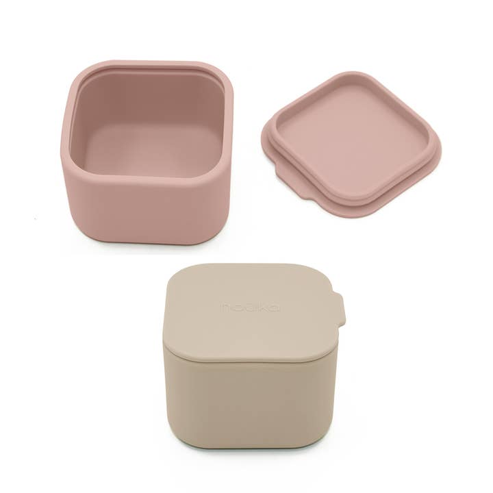 Maighan Distribution - Wholesale Food storage container - noüka Mini Snack Cups 2 PK - Soft Blush/Dust