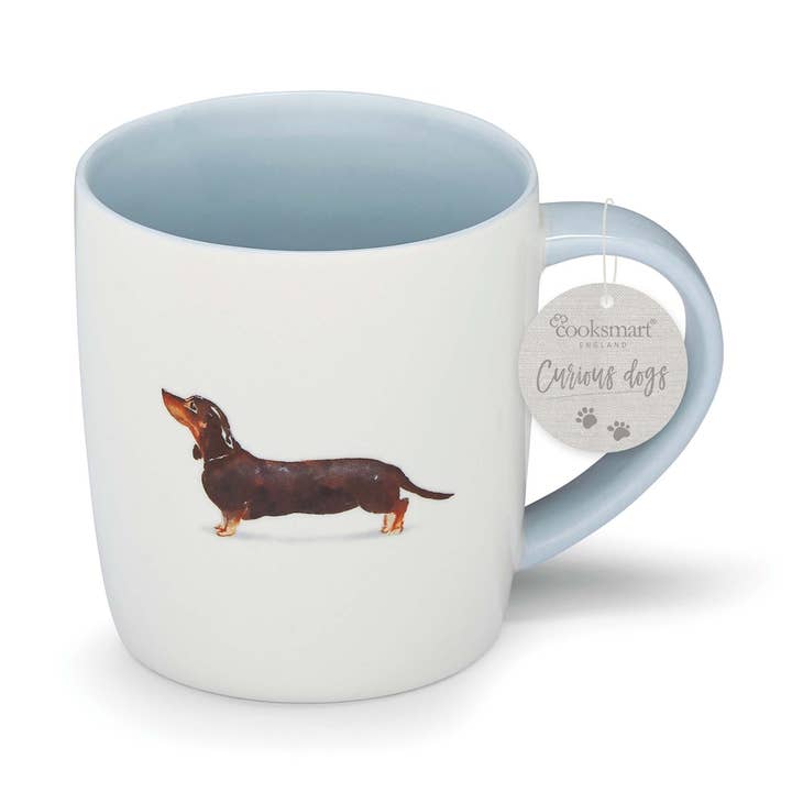 Multi Barrel Mug Curious Dogs for wholesale on Faire0
