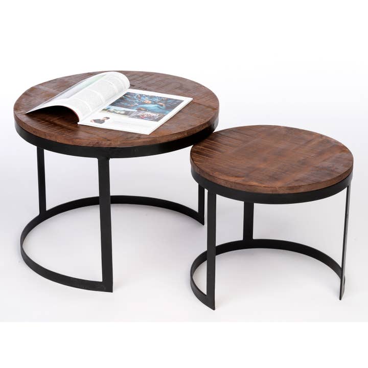 Voglrieder - Wholesale Coffee Table - Coffee table set of 2 side tables living room table round Aust60