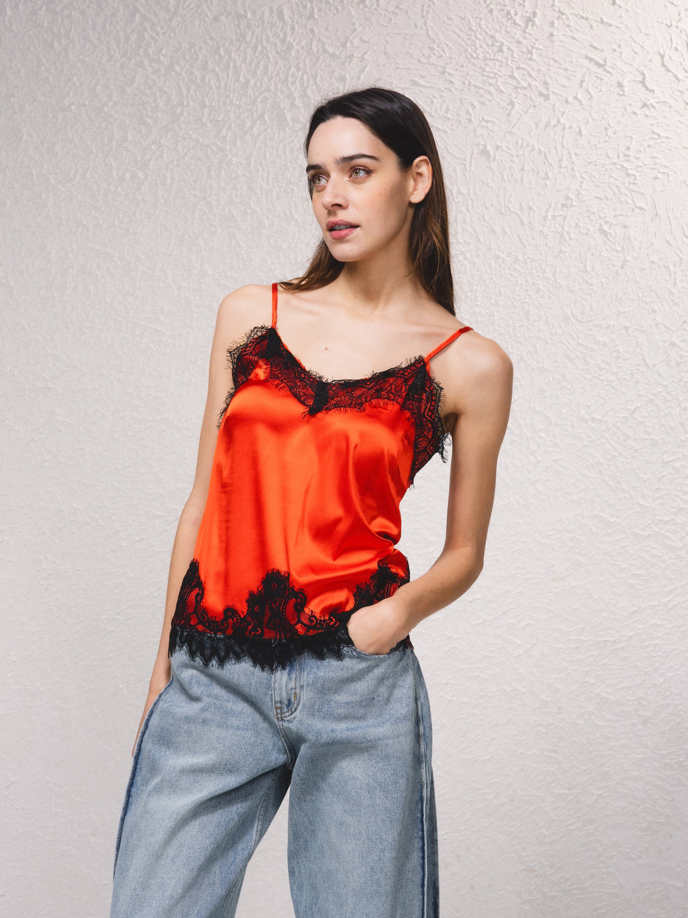 SMF - Wholesale Tank Top - Women's - 259631 - Top with lace applications12