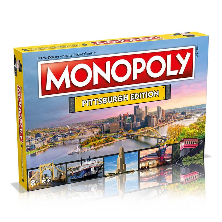 Pittsburgh Monopoly Board Game Edition for wholesale by Top Trumps USA, Inc.