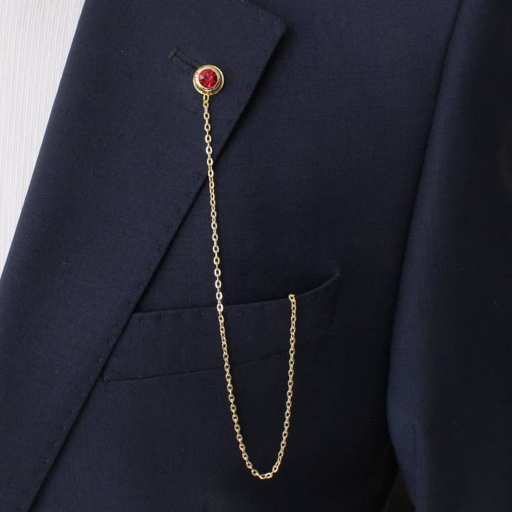 Lapel Chain Handmade Unique Design lapel chain pin Gift for wholesale by COOLMENCLUB