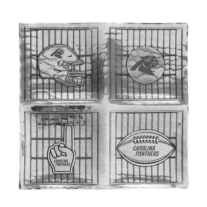 Plateau de service quadruple jour de match des Carolina Panthers pour la vente par Wendell August