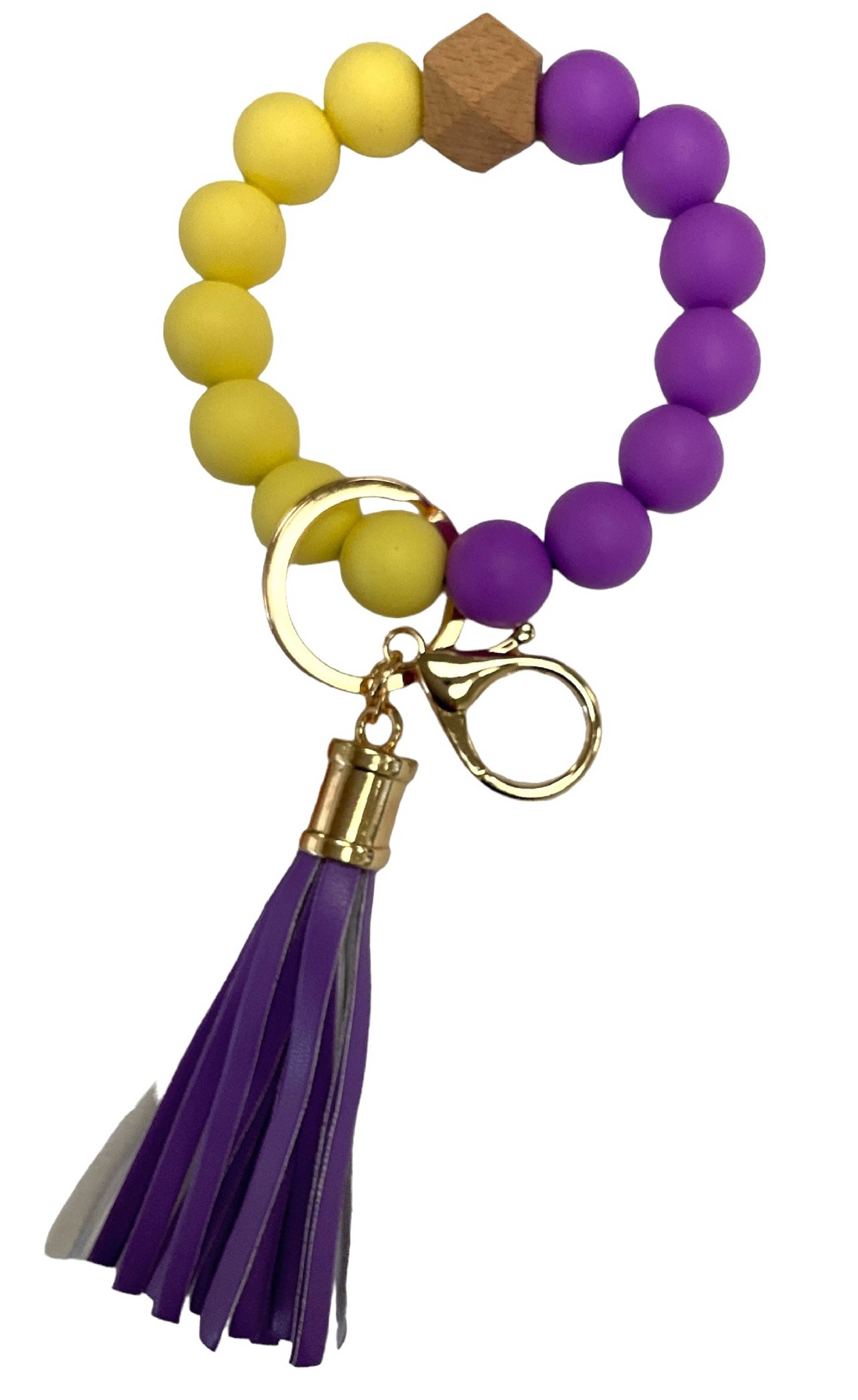 MiMi Wholesale - Vente Bracelets porte-clés - Porte-clés/bracelet porte-clés en silicone perlé BB139x12541