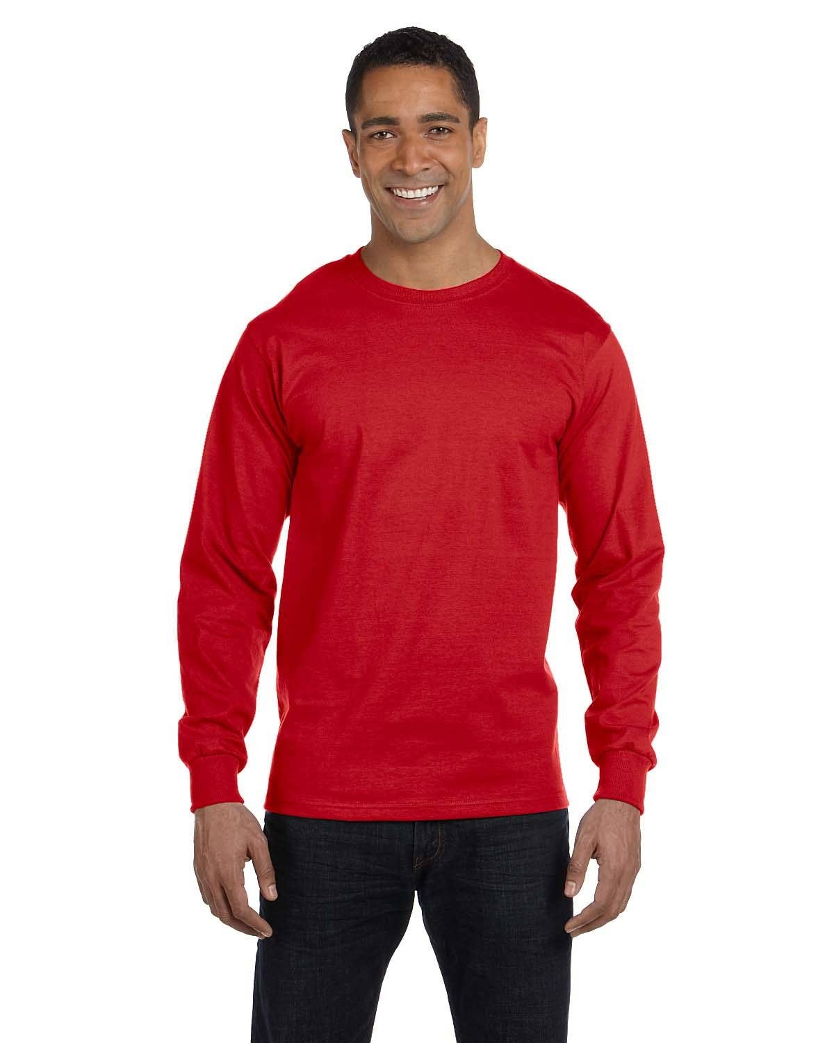 Total Apparel - Wholesale T-Shirt - Unisex - Gildan Dryblend 50/50 Long Sleeve Blank T-Shirt | 84004