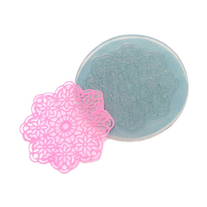 Molde de silicona para tartas de encaje pequeño, molde para fondant, decoración de tartas, cupcakes, chocolate para venta al por mayor de Flexarte USA