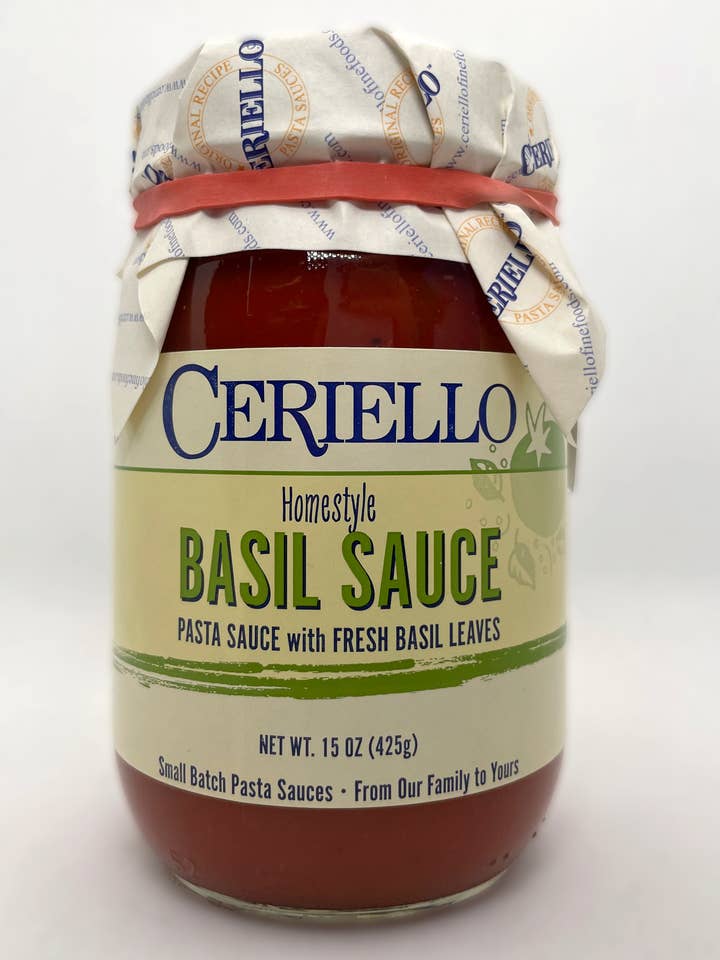 Ceriello Homestyle Basil Sauce for wholesale by Ceriello Fine Foods