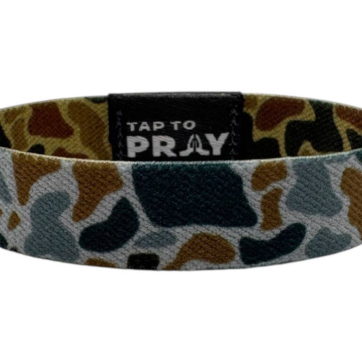 Versible - Wholesale Wristband - Tap To Prayâ„¢ Wristbands - River Rock Camo Sahara and Copper