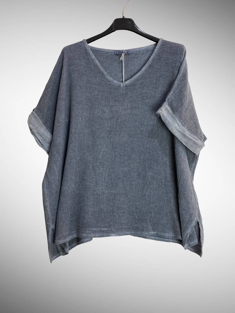 la maison des fibres naturelles – Engroshandel T-shirt – til kvinder – T-shirt i hør- og bomuldsblanding, 10 % hør, 90 % bomuld, model 676328