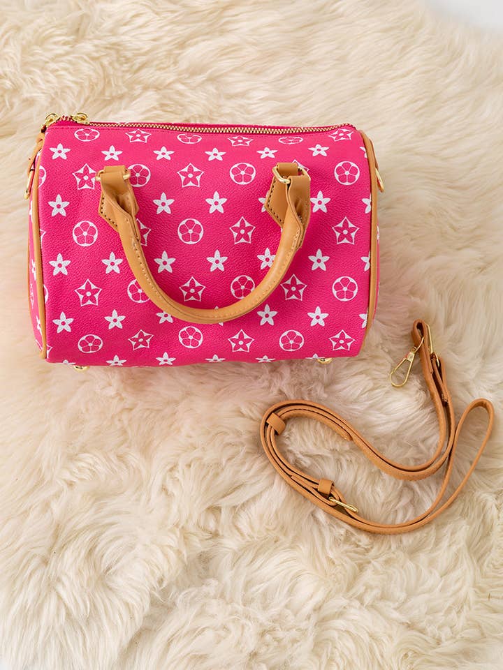 Cylindre rose vif sac à bandoulière pour filles. BBG60014 S pour la vente par Kids Charm Online