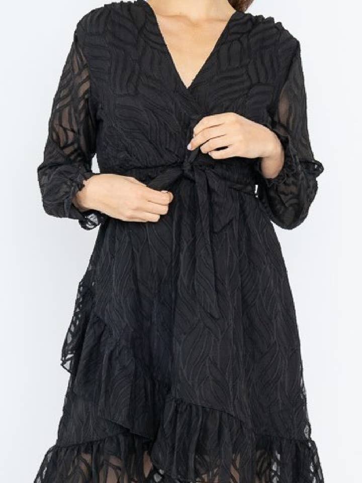 13755 sort korte kjoler for engroshandel hos Lilie Rose