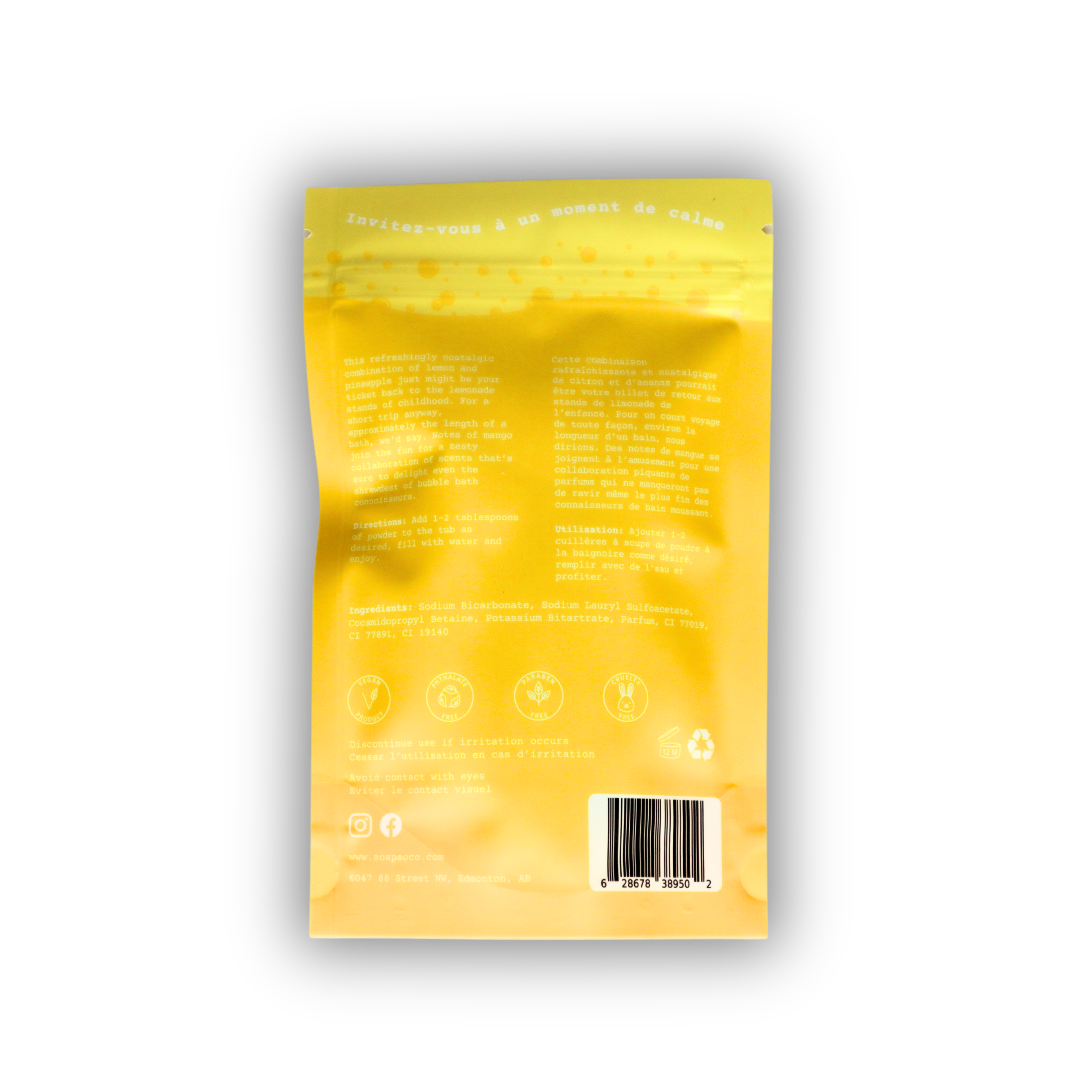 Soap So Co. - Wholesale Bath Soak/Milk - Lemon Bubbles1