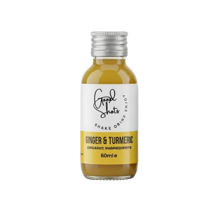 Good Shots - Wholesale Wellness Juice/Tonic - Ginger & Turmeric Box of 12 Health/Functional Shots/Juice