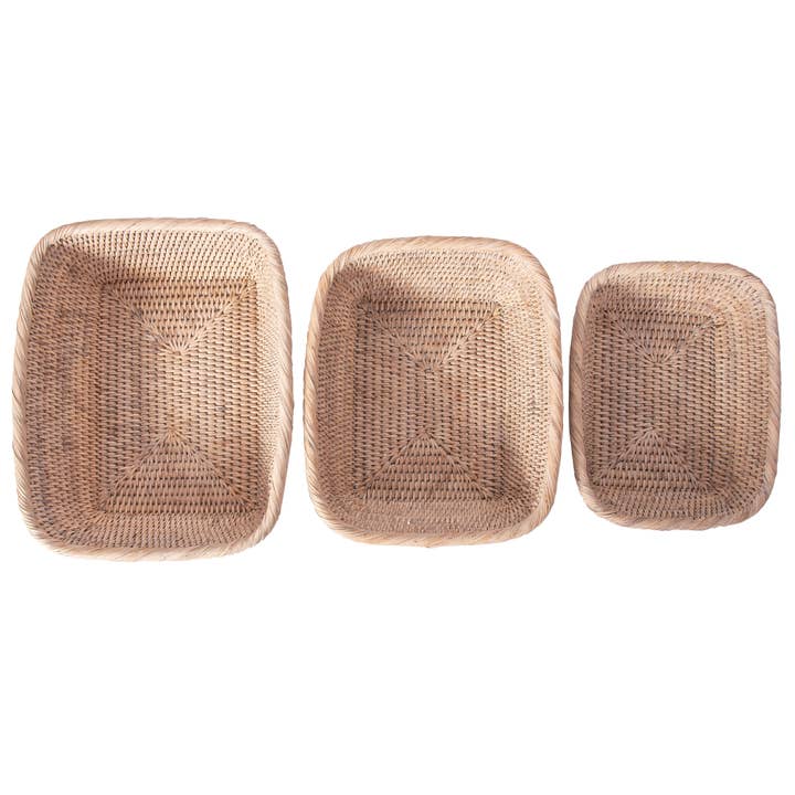 Artifacts Trading Company - Venta al por mayor Cestas - Juego de cestas Artifacts Rattan™ de 3 piezas