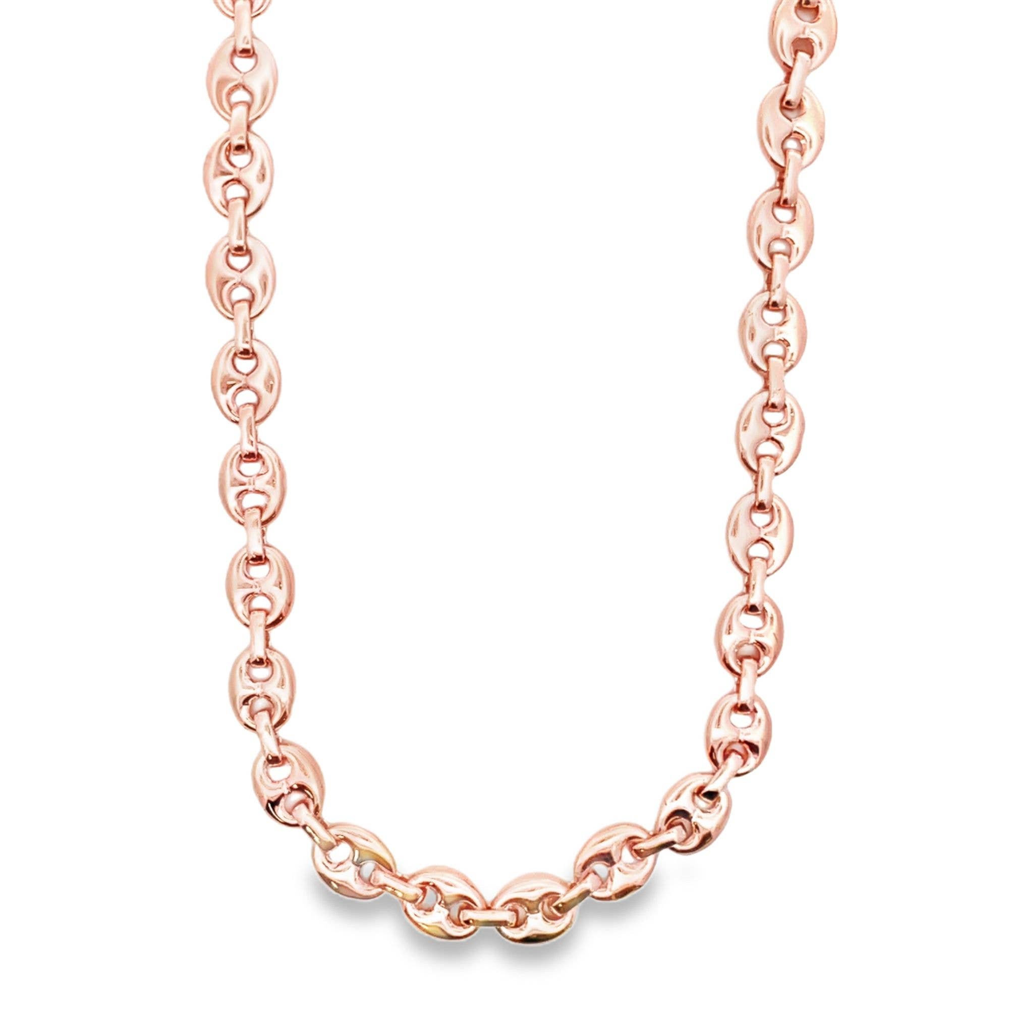 MIA Jewelry – Colar de elos e correntes por atacado – Corrente de ligação Mariner Inchada de 8mm de Espessura (F143-144)1