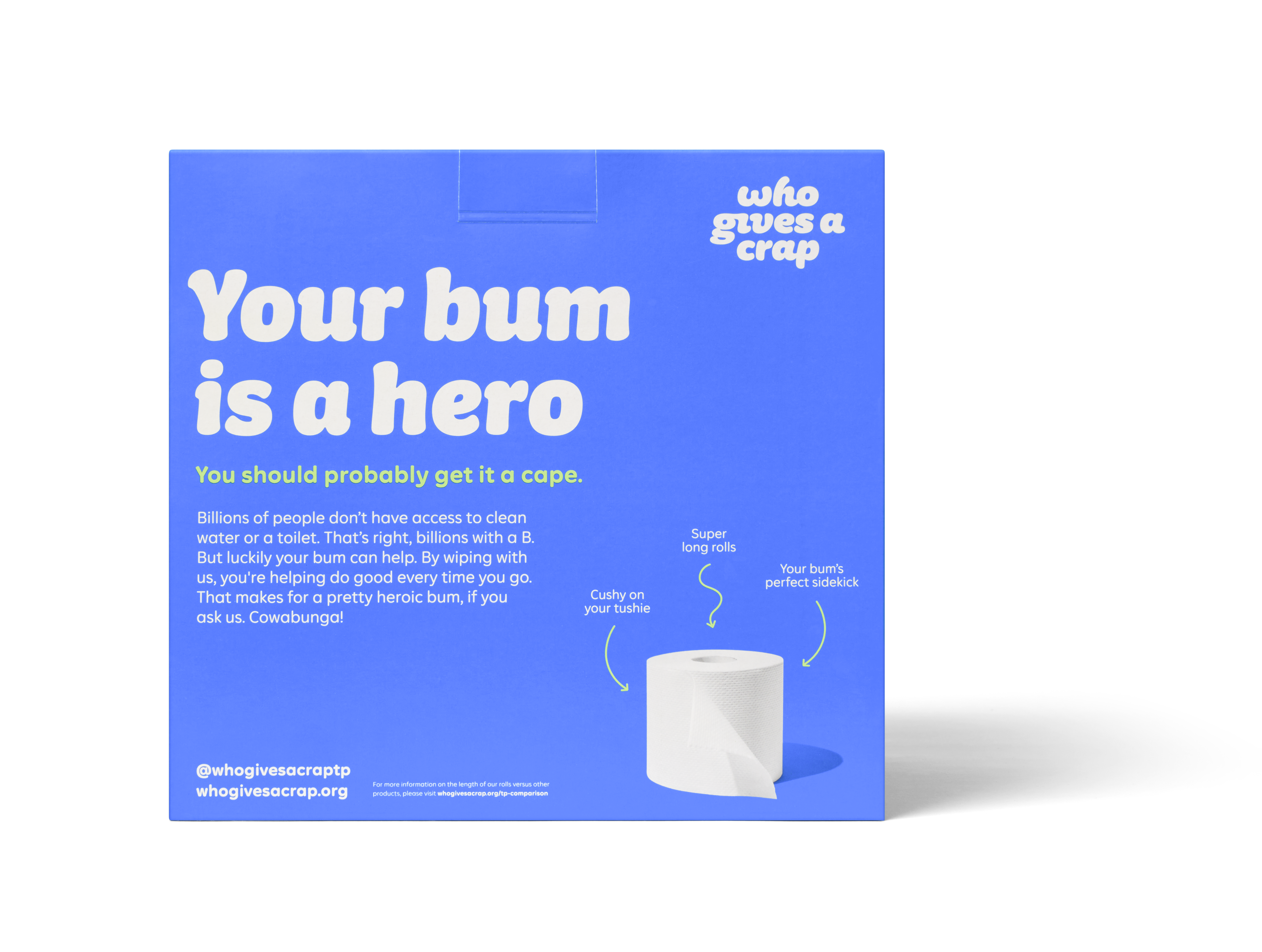 Who Gives a Crap - Vente Papier toilette - Papier hygiénique 100 % recyclé - Paquet de 4 pour la vente au détail (6/caisse)4