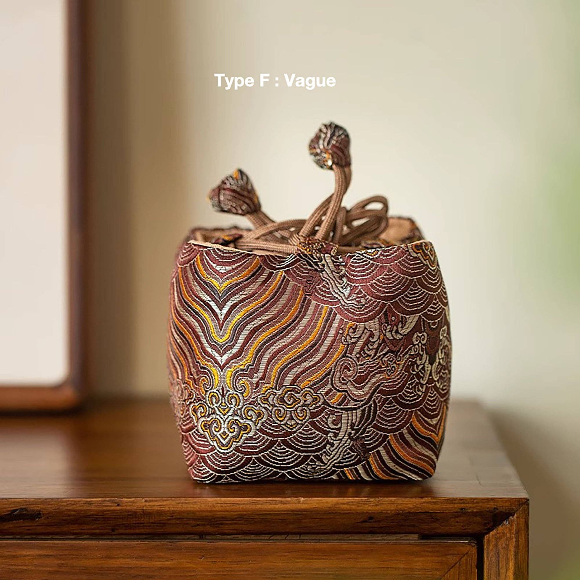 MinoCraft - Wholesale Pouch - Women's - brocade tea accessories storage bag5