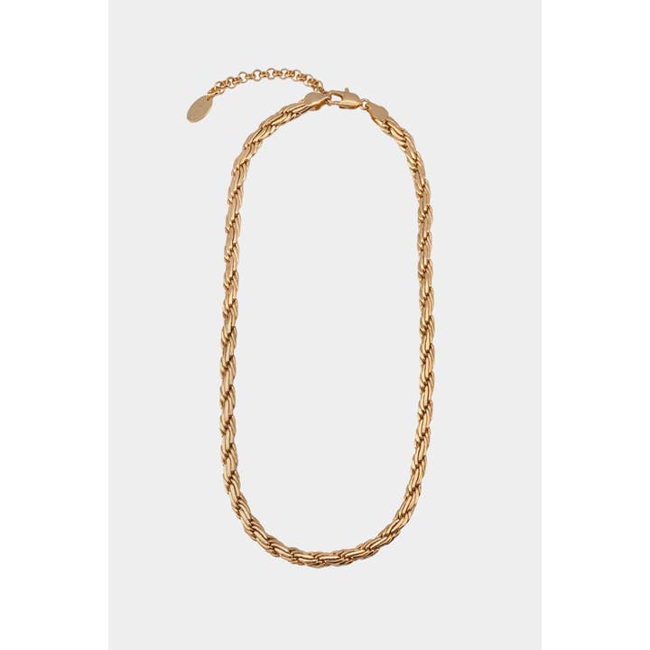 Kara Yoo - Wholesale Link & Chain Necklace - 6mm Flat Rope Chain Necklace