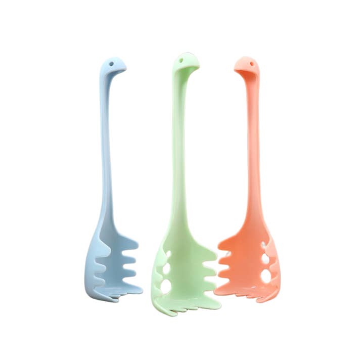 Homerely (We Cover All Import Duties) - Wholesale Kitchen Spoon - Silicone Dinosaur Shape Long Handle Noodle Spoon