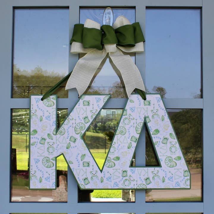 Kappa Delta Door Hanger for wholesale by Front Porch Elegance