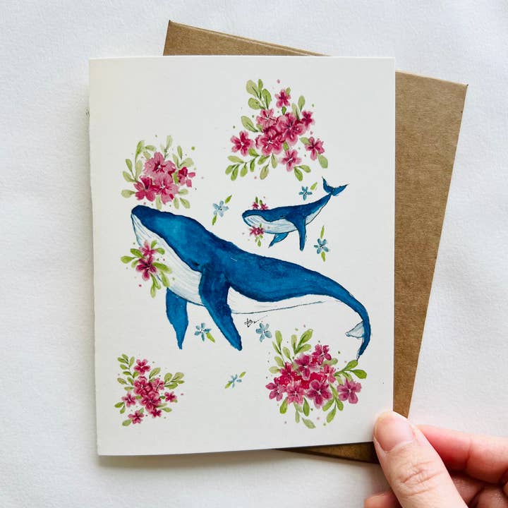 Whales (mother and baby) for wholesale by LittleThaoStudio