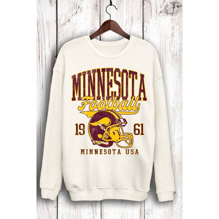 HRTandLUV - Wholesale Sweatshirt - Women's - MINNESOTA FOOTBALL MINERAL SWEATSHIRTS4