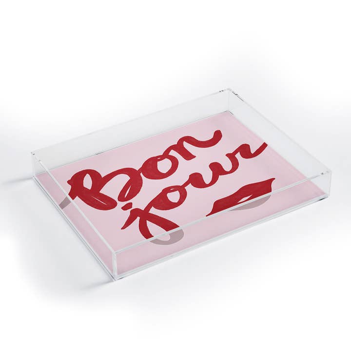 AthenesAtelier Bonjour II Plateau en Acrylique pour la vente par Deny Designs