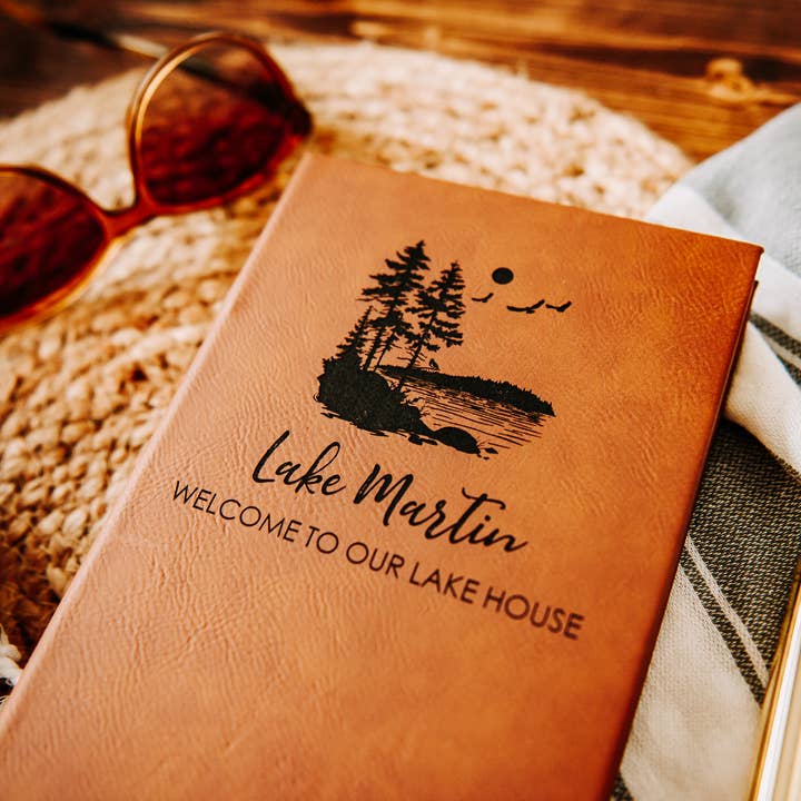 The Lillie Pad - Wholesale Guest Book - Custom Lake House Guest Book Journal - Vacation Home