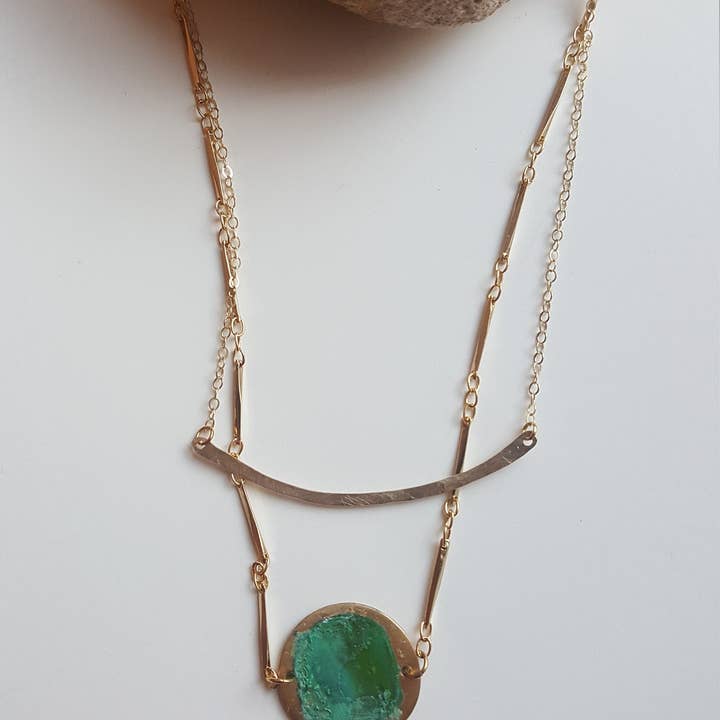 Ladyfine Collective - Wholesale Pendant/charm necklace - Sterling Silver or 14K gold filled Bar Necklace5