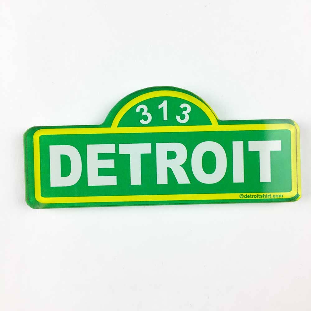 Detroit Shirt Co. - Wholesale Magnet - Magnet - Detroit Street Sign0