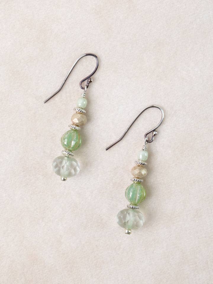 Mint Julep Czech Glass Simple Earrings for wholesale by Anne Vaughan Designs Jewelry