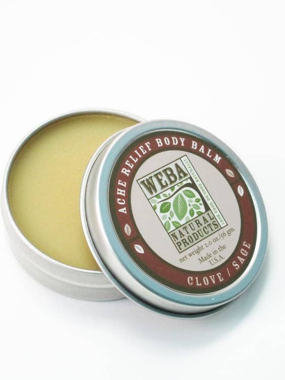 Ache-Away Baume - Clous de girofle, Consoude et Arnica pour la vente par WEBA Natural Products, Inc.