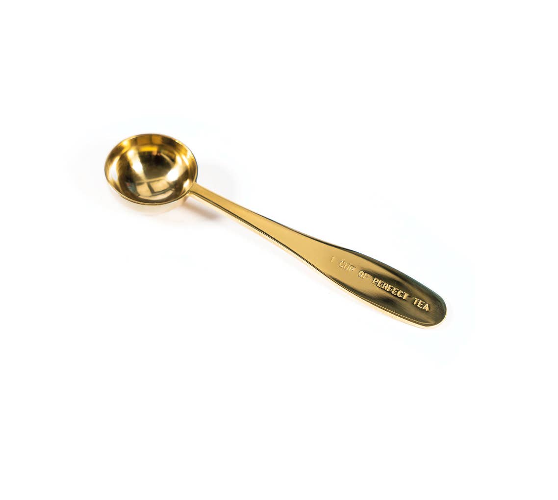The Berry Tea Shop - Wholesale Measuring spoon - 1 Cup of Perfect Tea Gold Spoon