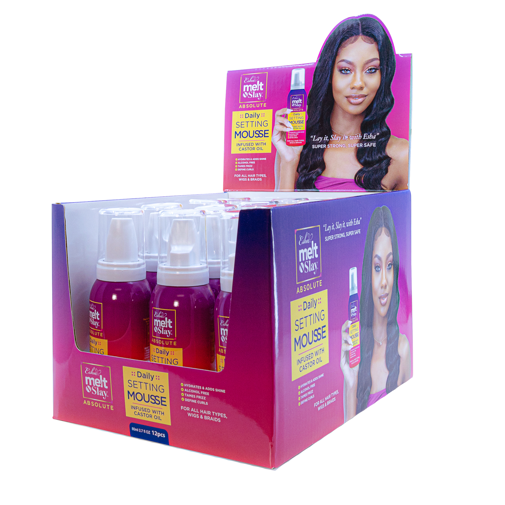 Esha Girl – Gel/mousse para Cabelos por atacado – Esha Melt N Slay mousse fixadora para cabelo1